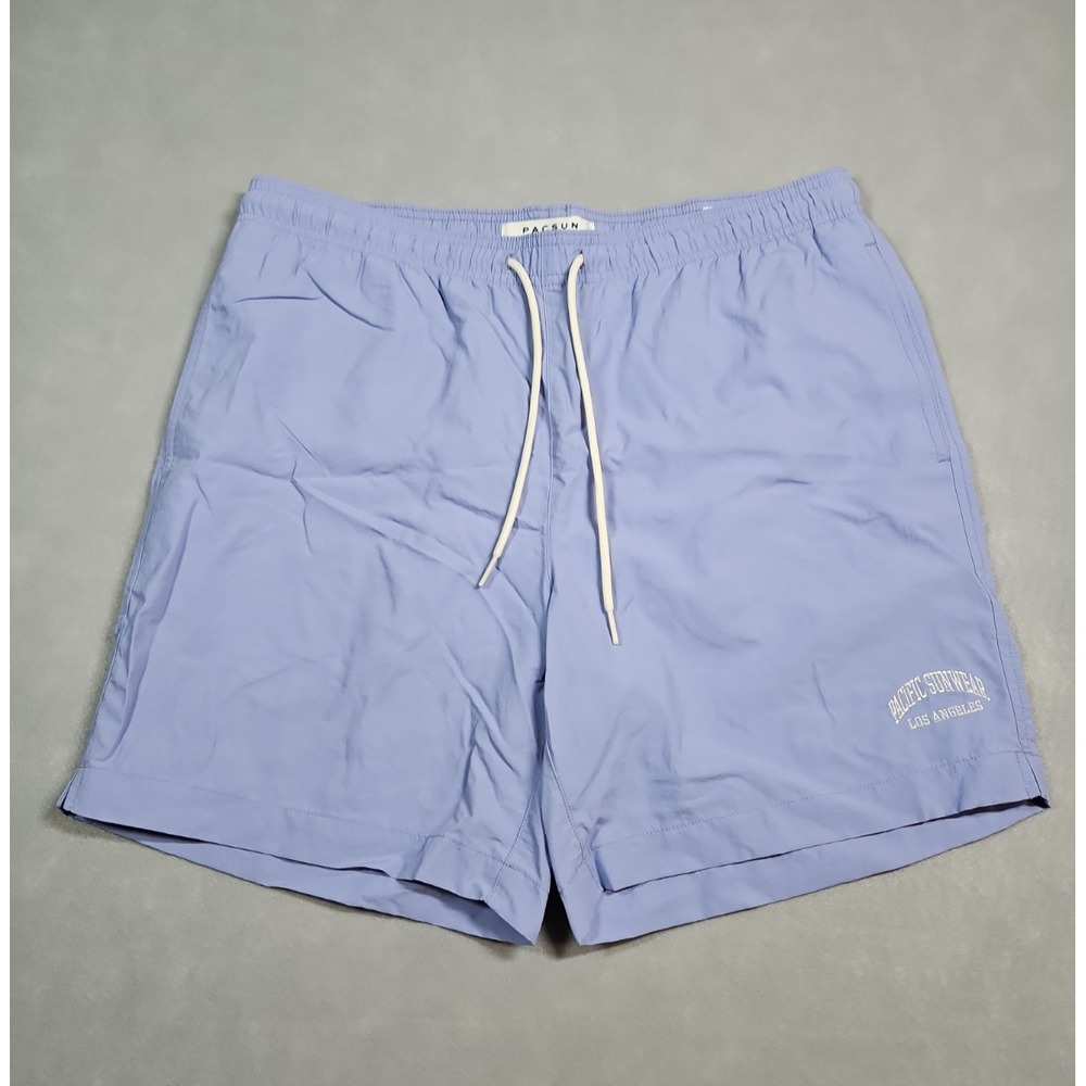 Pacsun Mens Light Purple Lined Swim Trunks Board Shorts Size Medium NWOT